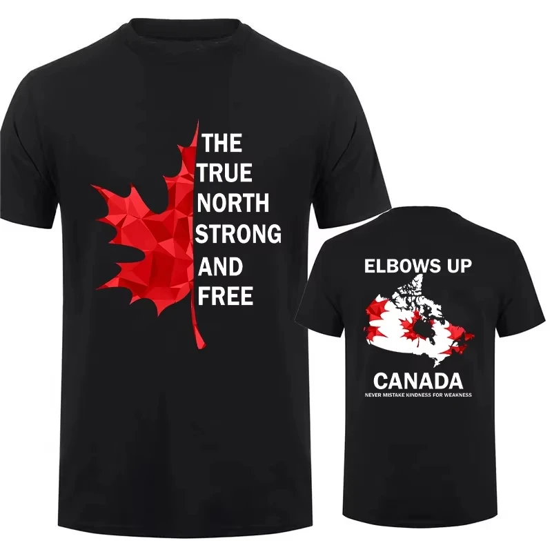 

Hot Elbows Up Canada Shirt True North Strong and Free Proud Canadian T-Shirt Canada Is Not for Sale Tees for Men Women T Shirts