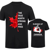 Hot Elbows Up Canada Shirt True North Strong and Free Proud Canadian T-Shirt Canada Is Not for Sale Tees for Men Women T Shirts