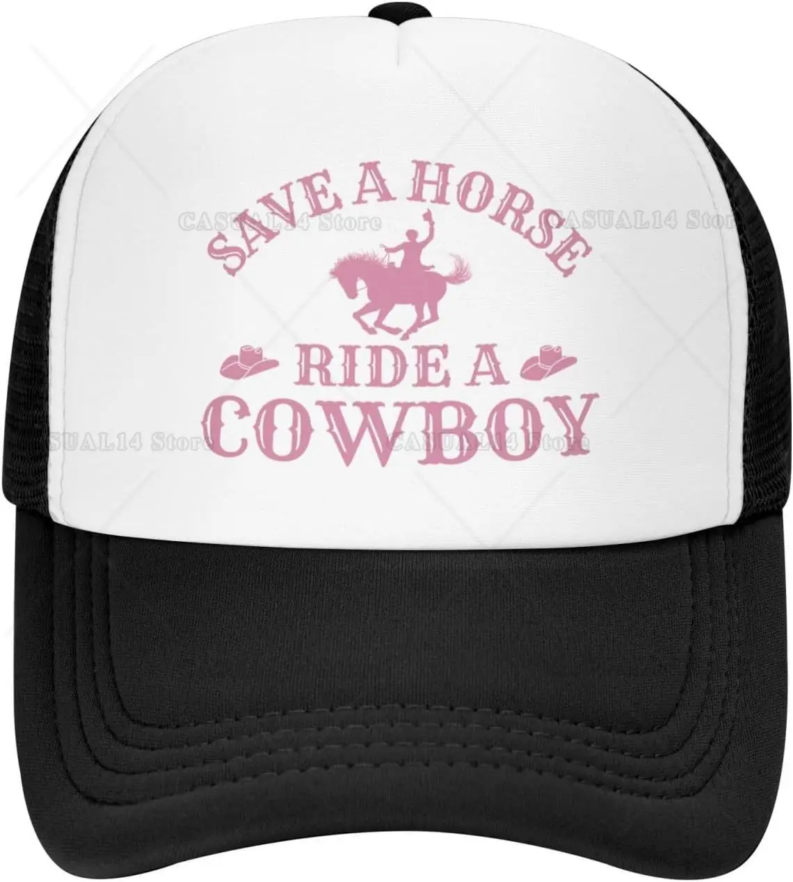 

Save A Horse Ride A Cowboy Hat Unisex Adjustable Outdoor Adult Baseball Cap Trucker Hat for Women Men Sun Protection