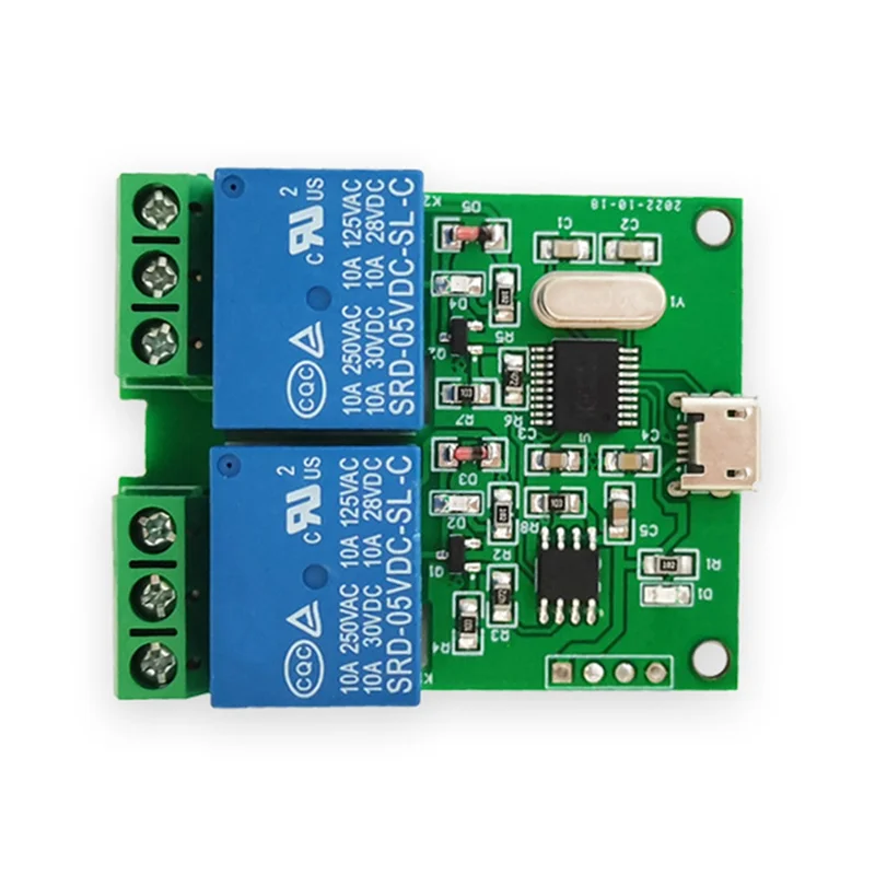ABGI-LCUS-2 Тип 2-стороннего USB-реле Модуль Интеллектуальный переключатель управления Реле Компьютерный последовательный порт USB