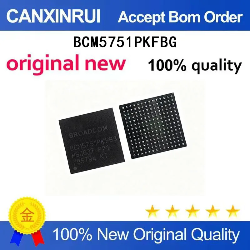 

(5 Pieces) New BCM5751FKFBG BCM5751FKFB BCM5751PKFBG BGA