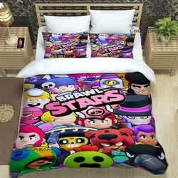 3D Game B-rawl Cartoon S-stars Printed Bedding Sets exquisite supplies set duvet cover bed comforter set bedding set luxury