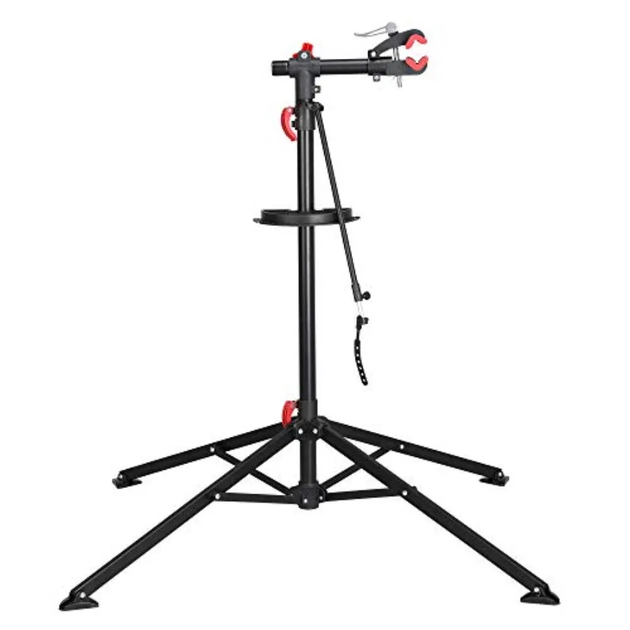 

Bicycle Repair Workstands for Road Mountain Bicycles, Aluminum Alloy, Black, Adjustable Telescopic Arm with Quick Release and T
