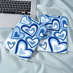Blue hearts Case Compatible With iPad iPad 9.7-Inch (6th/5th Generation, 2018/2017)Mini4/5 ,Air4/5 10.9in,With Pen Hold