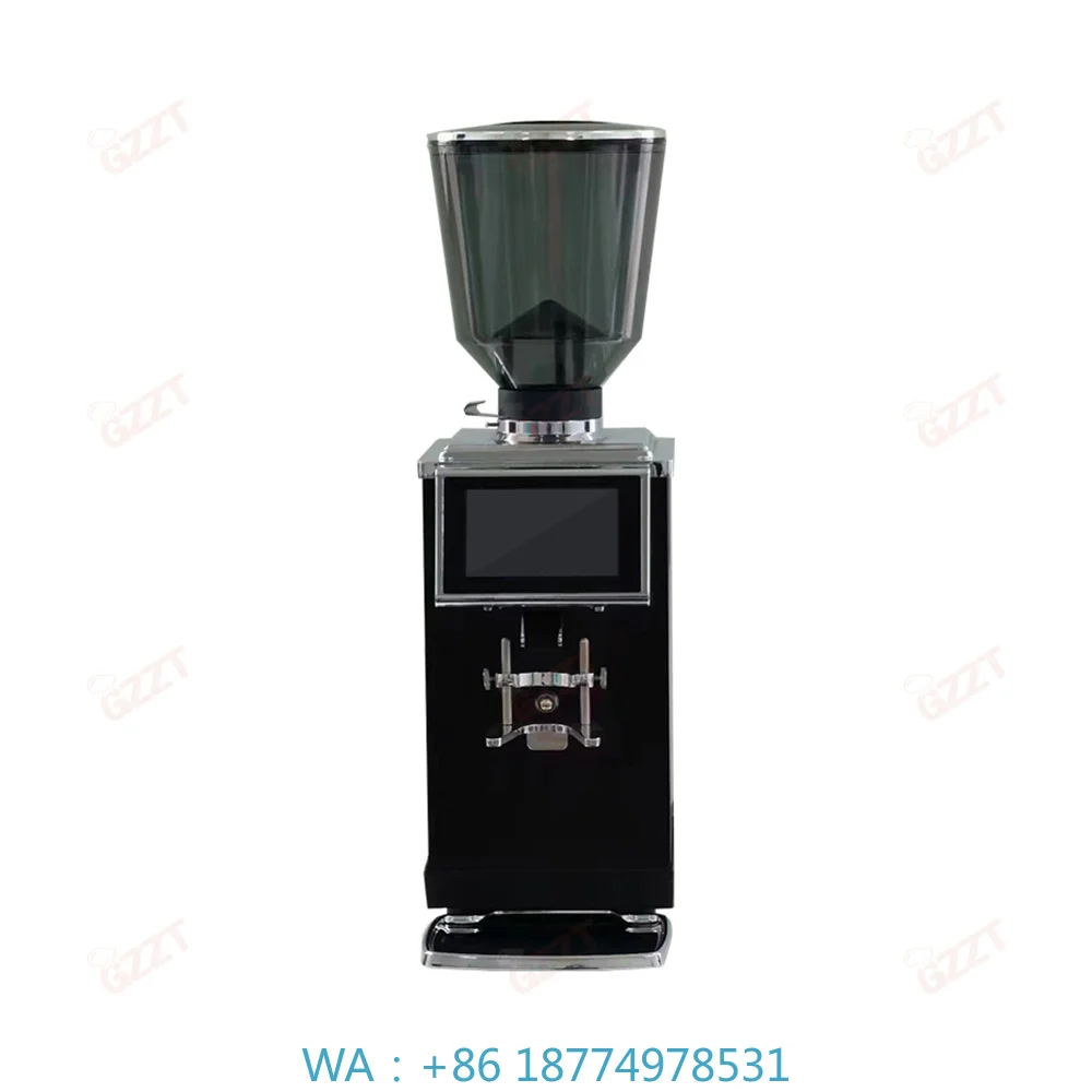 1. Portable Coffee Grinder With 83MM Titanium Coating Flat Burr Quantitative Non‑caking Non‑flying Powder for Bar Application