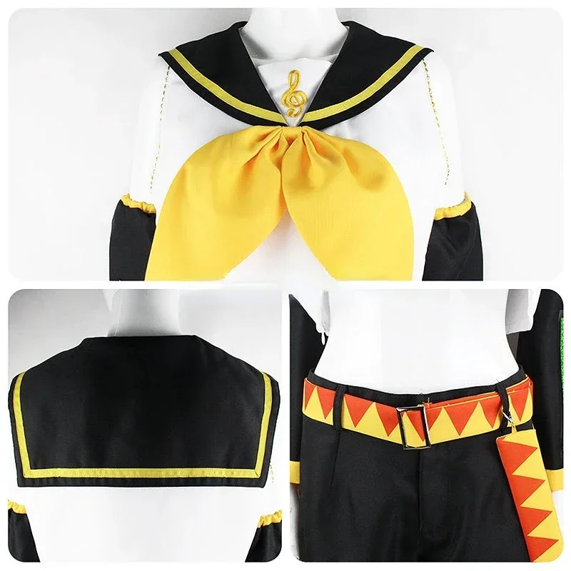 Rin Len Cosplay Kostuums Halloween Uniform Complete Sets Tops Shorts Voor Dames Heren