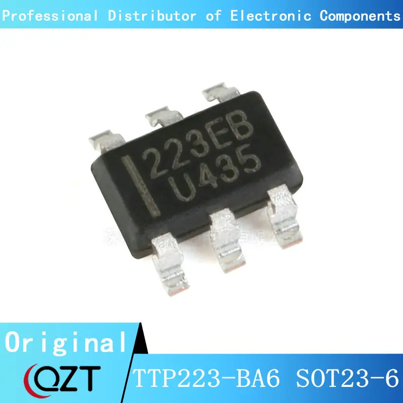 10 Buah/Banyak TTP223-BA6 TTP223 SOT-23 223B SOT23-6 Chip Tempat Baru