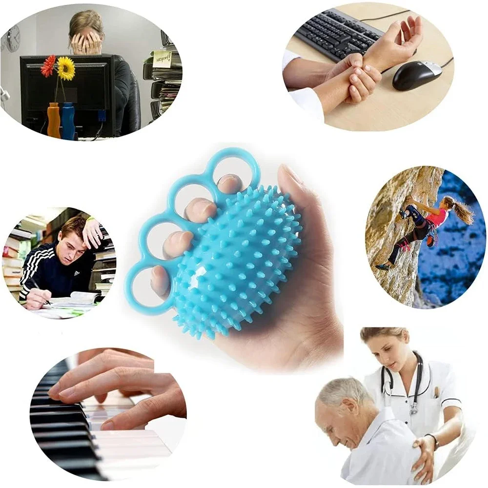 Hand Grip Strengthener Finger Exerciser Training Ball for Patient Recovery Elderly Stroke Arthriti Physical Therapy Hand Massage