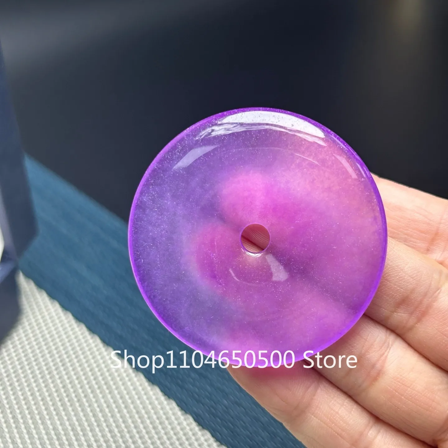 

Certified Nature ice violet Myanmar Jade Jadeite lucky safeness Pendant&Necklace