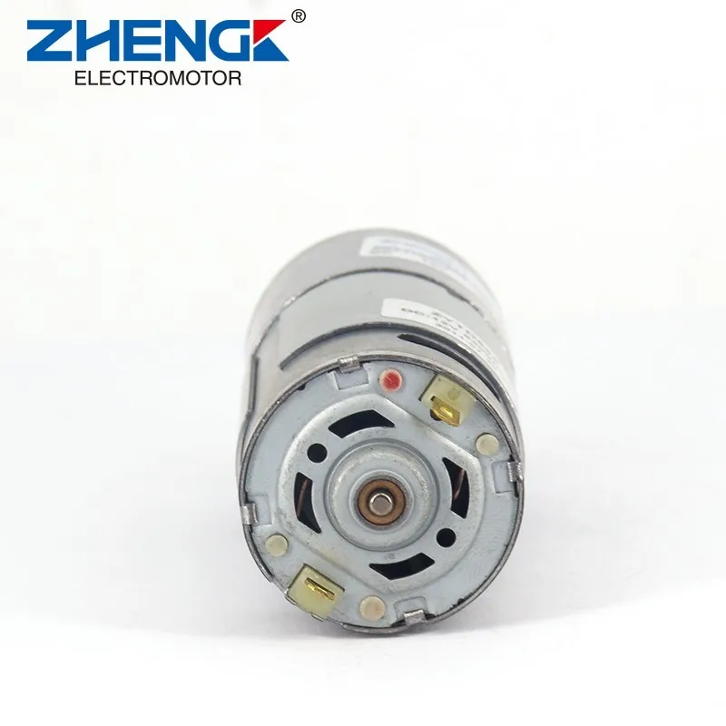 ZHENGKE ZGA37RH DC 12V 24V 6mm Shaft Dia Cylinder permanent magnet Geared Box Motor 5RPM-910RPM