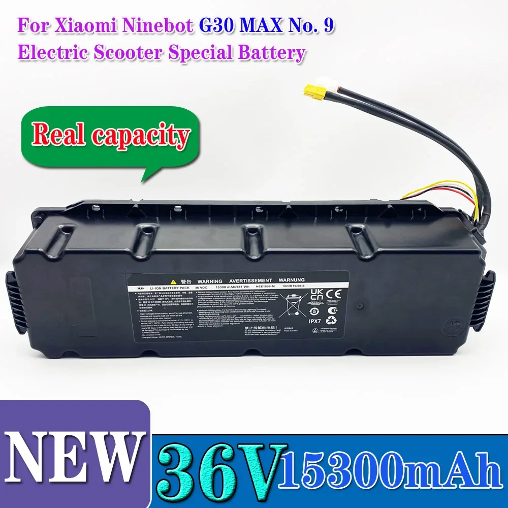 

G30 36V Soccter battery 18650 10S6P 15.3Ah For Ninebot MAX G30 G30LP Soccter