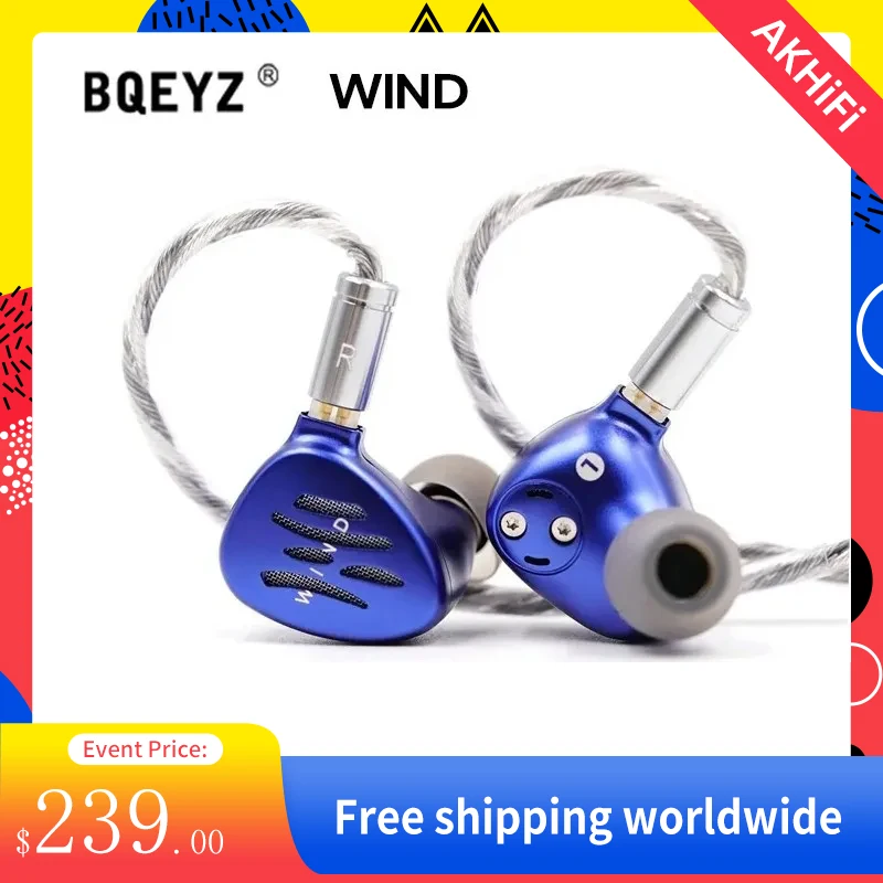 

BQEYZ Weather Series WIND Coil Bone Conduction Dynamic Driver In-Ear Monitor Wired Earphone