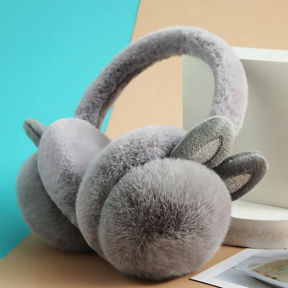 Fashion Faux Fur Rabbit Ear Earmuffs Cartoon Thicken Winter Ear Cover Thermal Keep Warm Earflap Student