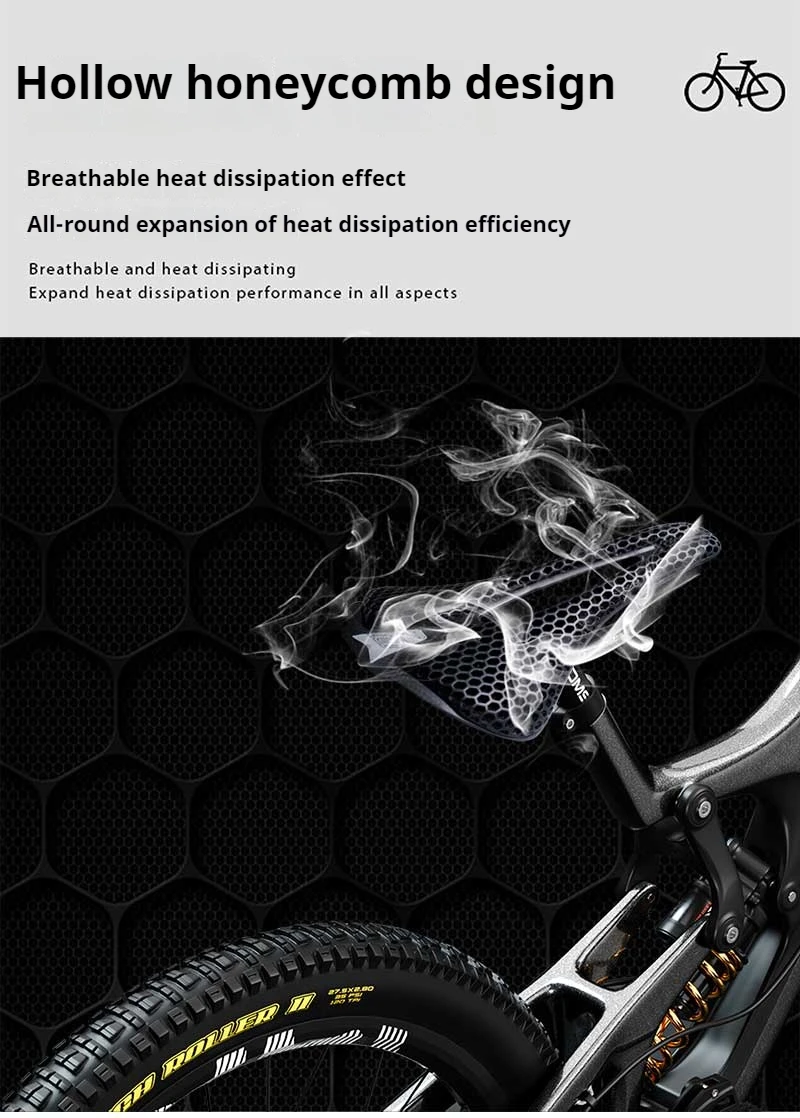 Enlee Fahrrad 3d gedruckt Sattel ultraleichte Kohle faser Rennrad Mountainbike Nylon Kissen bequeme 3D MTB Sattels itz – Detail 8