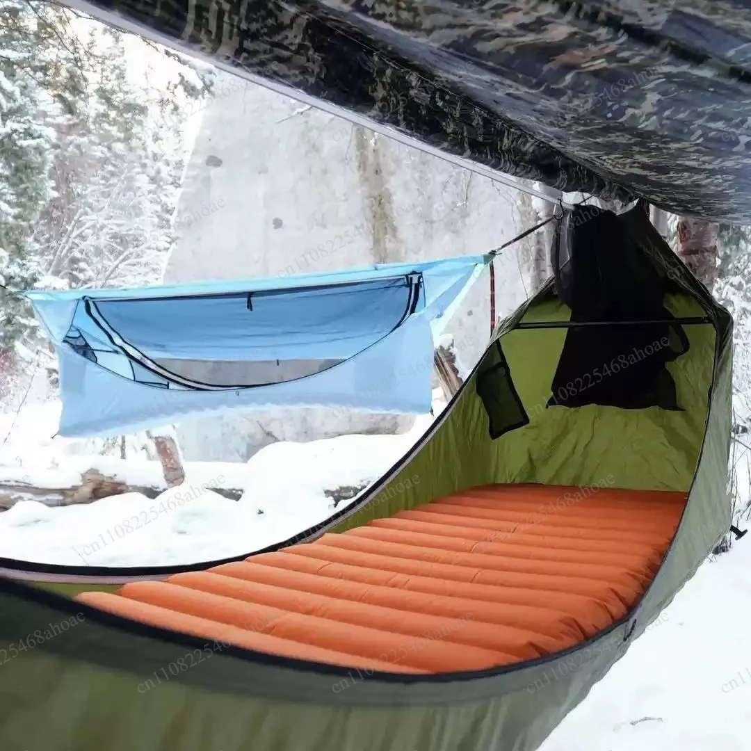 เปลญวนกันน้ำพร้อมหลังคา ที่นอน - Camping Hammock บทวิจารณ์และราคา