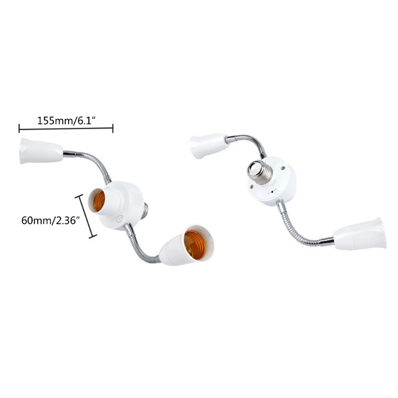 Rozdzielacz E27 3/4/5/6 głowice Podstawa żarówek LED Regulowany adapter oprawki LED