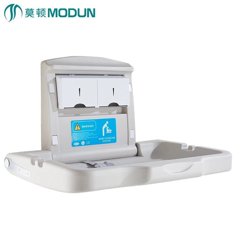 

Washroom Toilet HDPE Waterproof Diaper Changing Table Infant Baby Changing Station