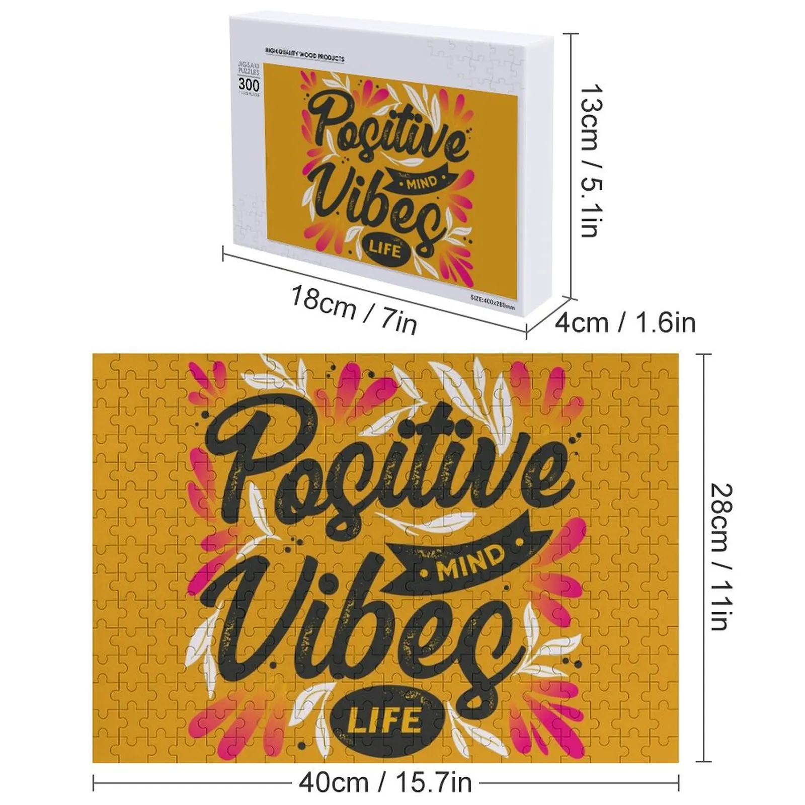 Vibes positivos Rompecabezas Anime Customs Con Foto Puzzle