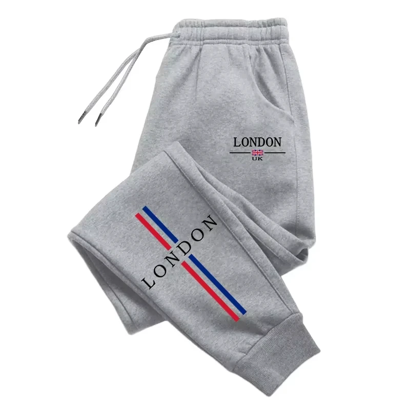 London Fashion Sweatpants for Men All Season Daily Casual Sport Jogger Pants 2025 Hot Sale Male Home Outdoor Comfort Trousers