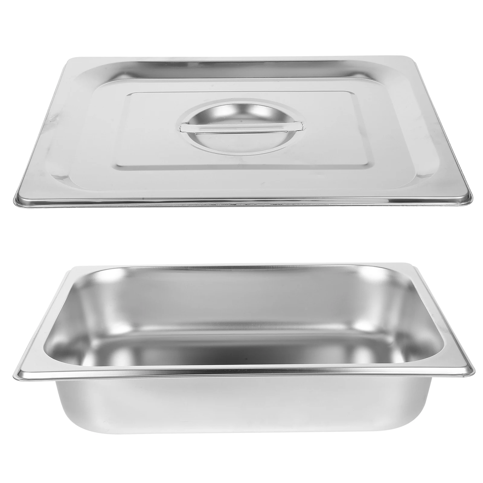 

Stainless Steel Buffet Pan 3.9L Rectangle Serving Tray For Kitchen Party Food Storage Display Buffet Server Dish Container