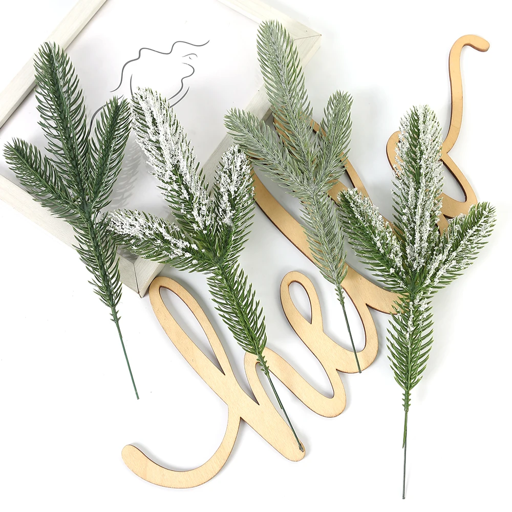 5Pcs Chritsmas Decoration Artificial Pine Needle Navidad Ornaments for Home Decor New Year 2023 Crafts Garlands Gift Accessories