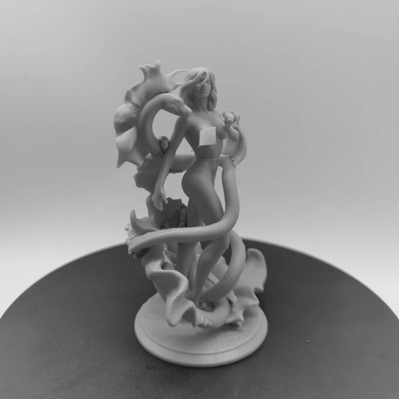 1/24 مقياس 75 مللي متر الراتنج الشكل الذهبي الوحوش مسكون المرأة الجميلة Nsfw تجميع أطقم منمذجة المفكك غير مصبوغ ثلاثية الأبعاد تمثال لعبة