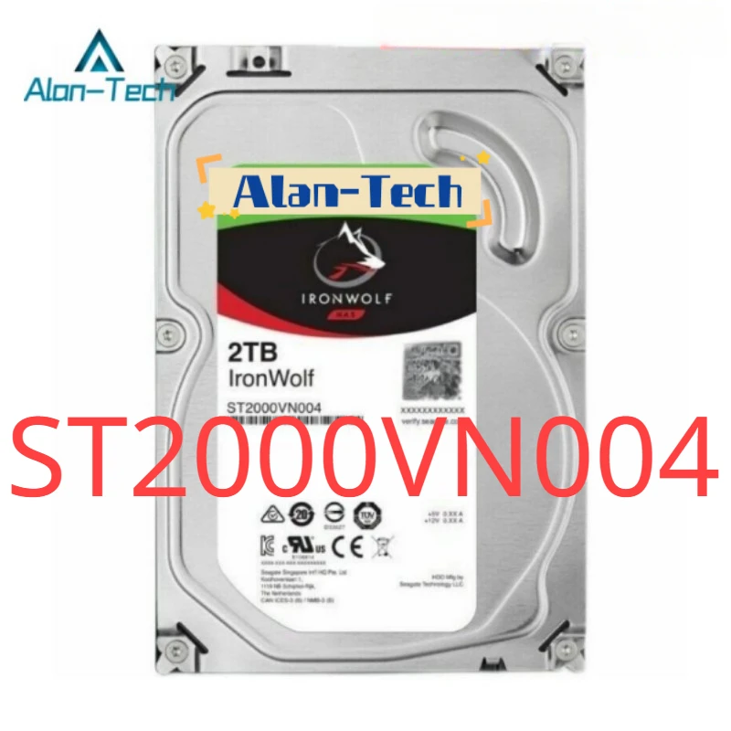 For Sea-gate  2TB 3.5inch ST2000VN004 Wholesale Original New Seagate Internal Hard Drive Enterprise Capacity Iron-wolf CMR NAS