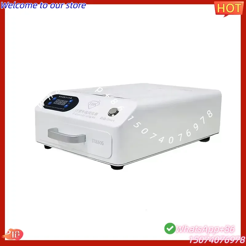 2026 TBK-605 UV Curing Light Box Curved Surface Wrinkle-free Flexible Screen Full Screen UV Shadowless Glue LED Light Box