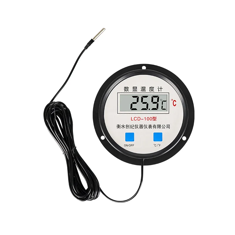 

2025 New Design Digital Hygrograph Household Stainless Steel Cooking Double Metal Oil Pan Fried Temperature Thermometer