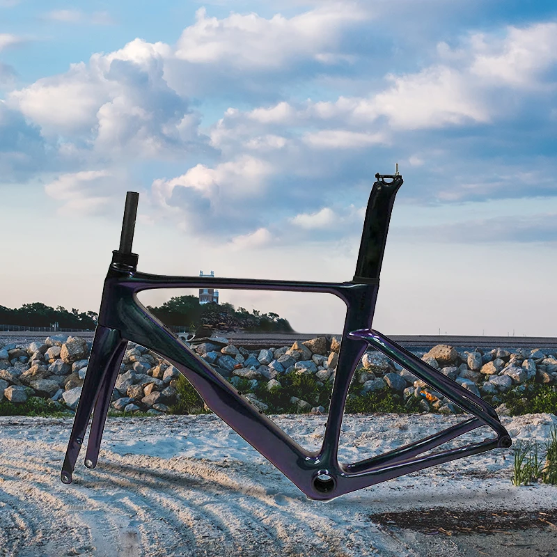 

Классическая рама шоссейного велосипеда Дорожные дисковые велосипеды Карбоновые рамы 700c Велосипедные рамы Китай На заказ Все внутренние кабели Карбоновая рама шоссейного велосипеда