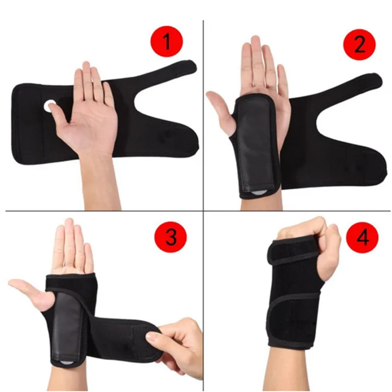 1PC Adjust Splint Sprains Arthritis BandBandage Orthopedic Hand Brace Wrist Support Finger Splint Carpal Tunnel Syndrome