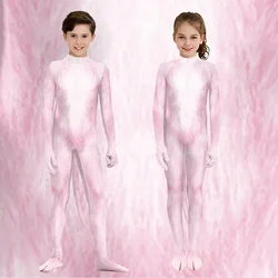 Carnival Children Pink Cute Animal Print Cosplay Costume Boys Girls Jumpsuit Funny Long Sleeve Holiday Party Bodysuit Clothes
