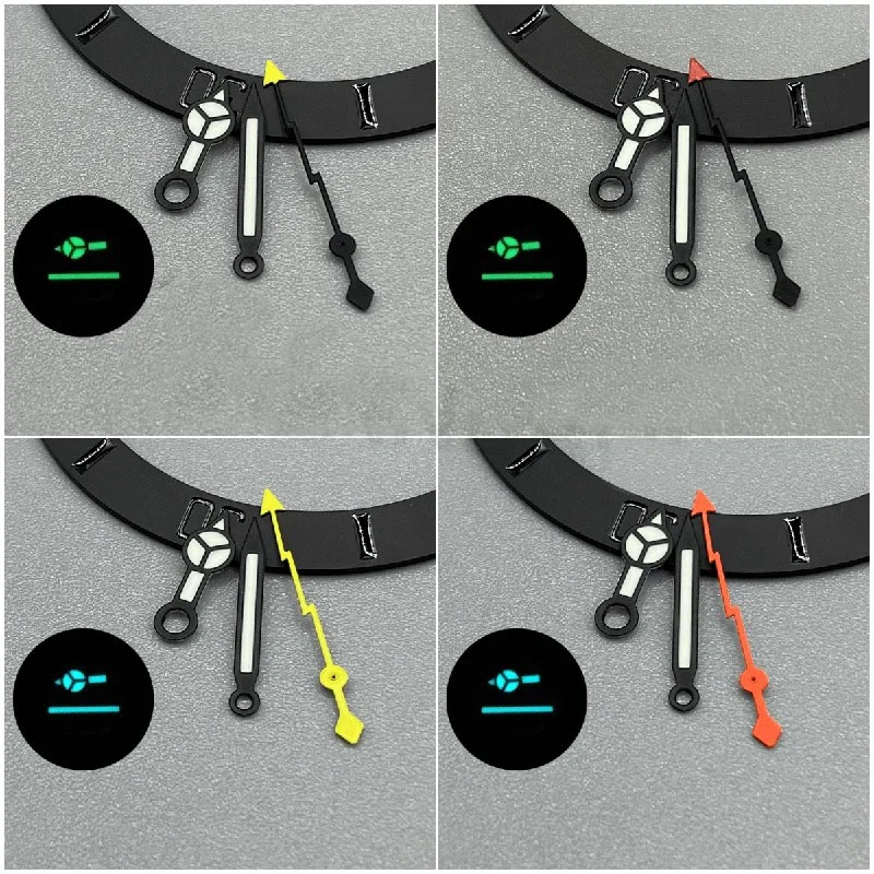 Il puntatore accessorio dell'orologio NH35 ha una forte lancetta luminosa verde e l'orologio subacqueo ha una lancetta dei secondi con fulmini
