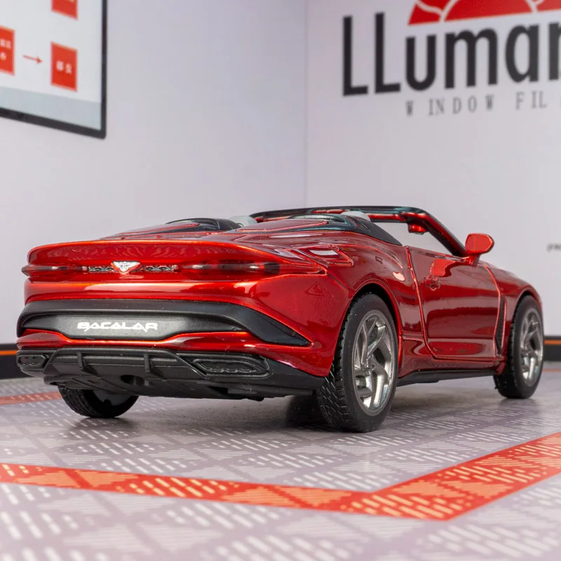 1:32 Bentley Mulliner Bacalar convertible alloy sports car model with rich details, fine workmanship, and good quality