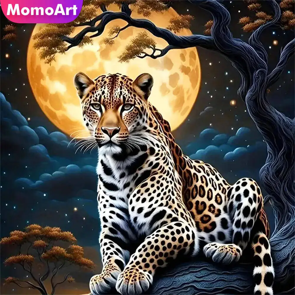 Momoart Bär Diamant Mosaik Tier voller Runde Diamant Malerei Mond Stickerei neue Ankunft handgemachte Hobby