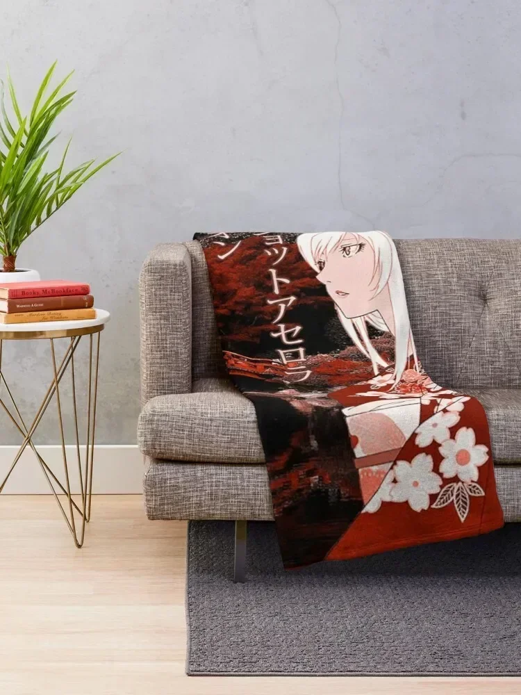 Kiss-Shot Yukata Throw Blanket Shaggy Vintage Luxury Sleeping Bag Blankets