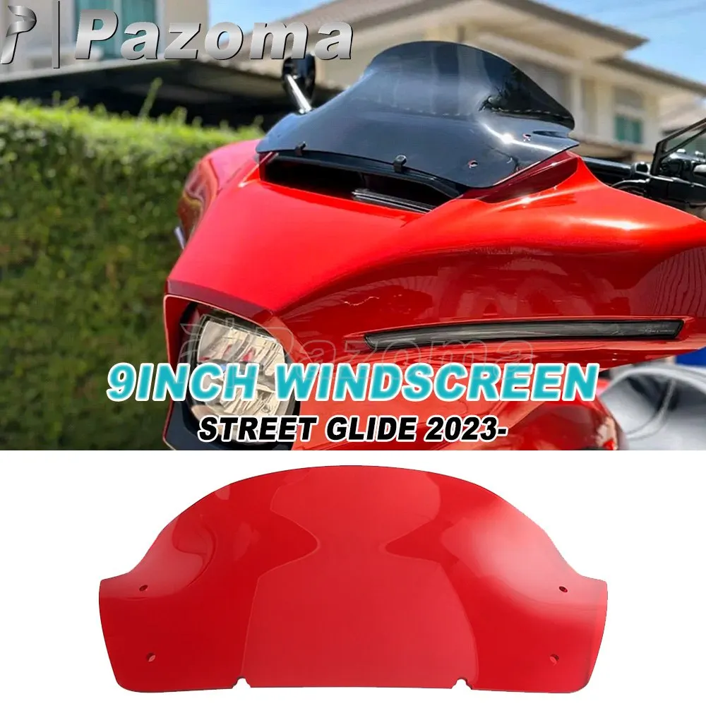 

9inch Windscreen For Harley Touring Street Glide FLHX FLHXI FLHXU FLHXSE Motorcycle 9" Windshield Headlight Fairing Upper Cover