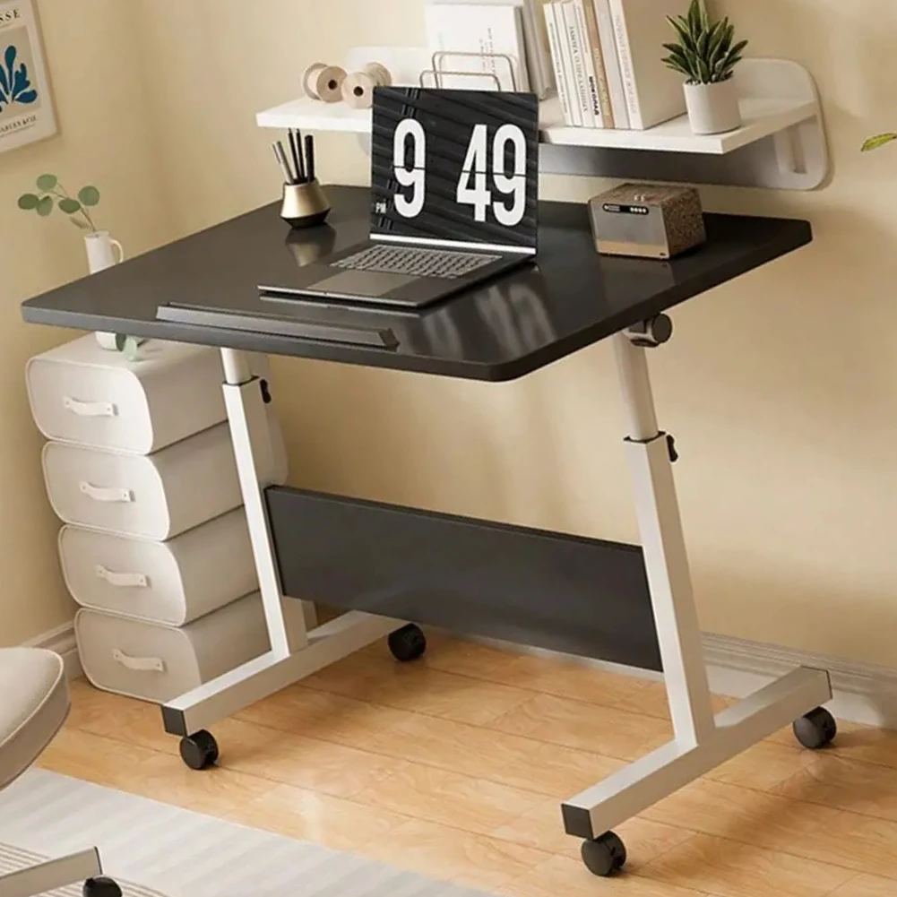 Foldable Standing Desk with Wheels – Compact Fixed-Height Table for Home Office & Small Spaces