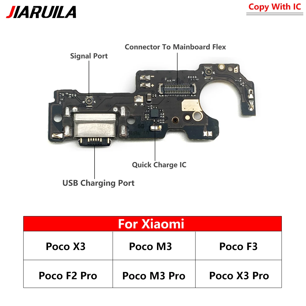 Port szybkiego ładowania USB Flex dla Xiaomi Poco X3 X5 X4 Pro 5G F3 F4 GT Port ładowarki Złącze dokujące Płytka mikrofonu Elastyczny kabel