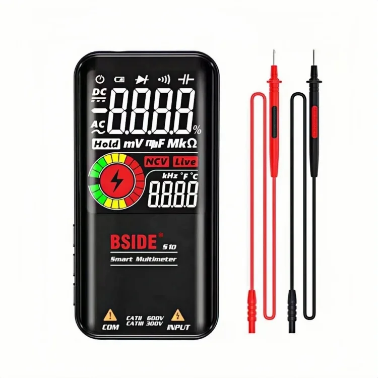 S10 Color Screen Digital Multimeter, Large Display True RMS Auto-Ranging Multimeter with High Accuracy for Electrical Testing