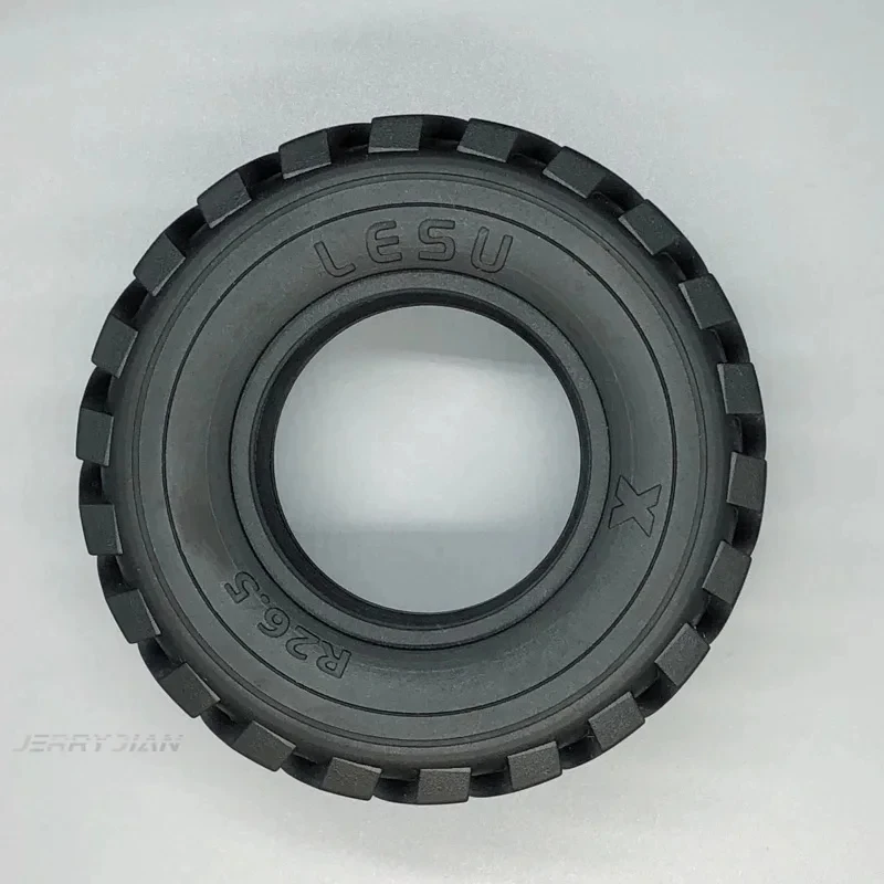 1 Pair Lesu Diameter 45mm Height Wheel Rubber Tyres 110mm for Remote Control Toys 1/15 Hydraulic Loader Rc Car Accessories