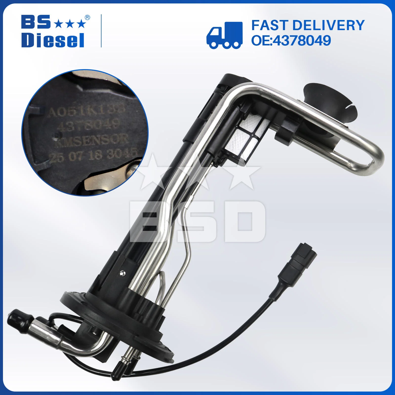 Diesel Exhaust Fluid Level Sensor A051K133 5511564 4378049 for Cummins Steel Car Exhaust Systems Vehicle Parts (1)Piece/Lot