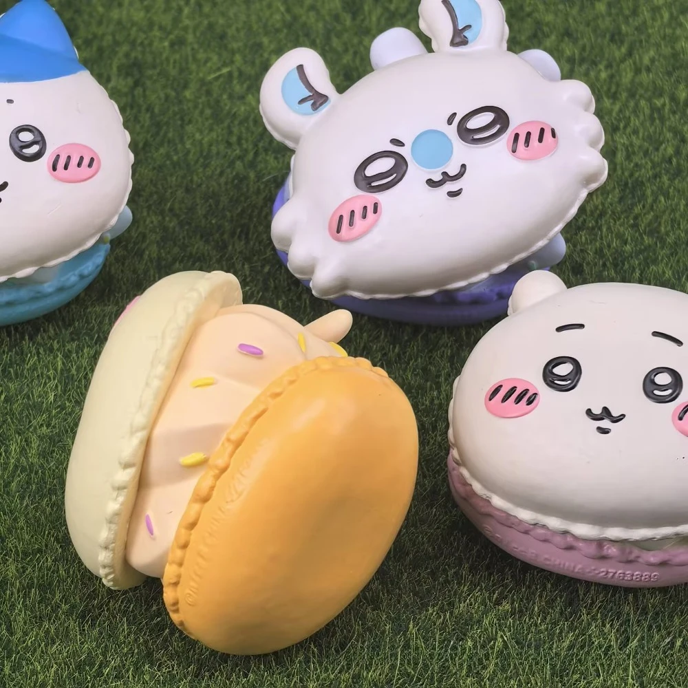 jiyi Macaron Blind Box Figure Cute Usagi Hachiware Mini Figurine Perfect for Desk Decor Collecting  Animethemed Mystery Box