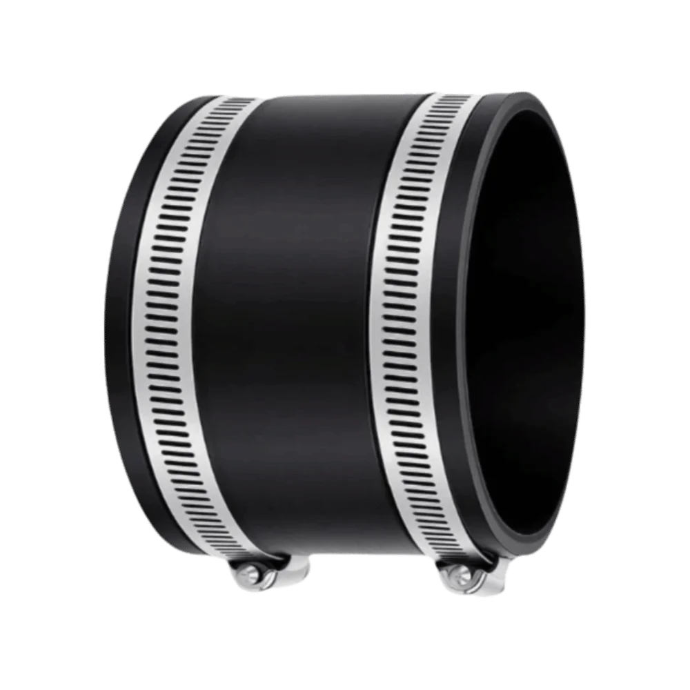 Practical 4 Inch Dust Collection Hose Coupler Clamps Stainless Steel Hose Clamp Fitting Black Flexible Hose Cuff Band Saw