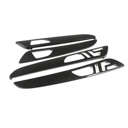 Carbon Fiber Car Interior Door Handle Panel Cover Trim Strip For Mercedes Benz W166 ML GL 2012-2015 GLS GLE 2016-2019