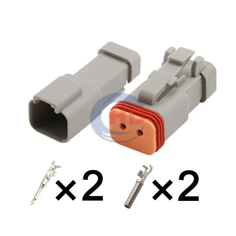 

1-20 sets 2pin Waterproof Automotive Sensor Wiring Harness Connector Plug DT06-2S-C017 DT04-2P-C017