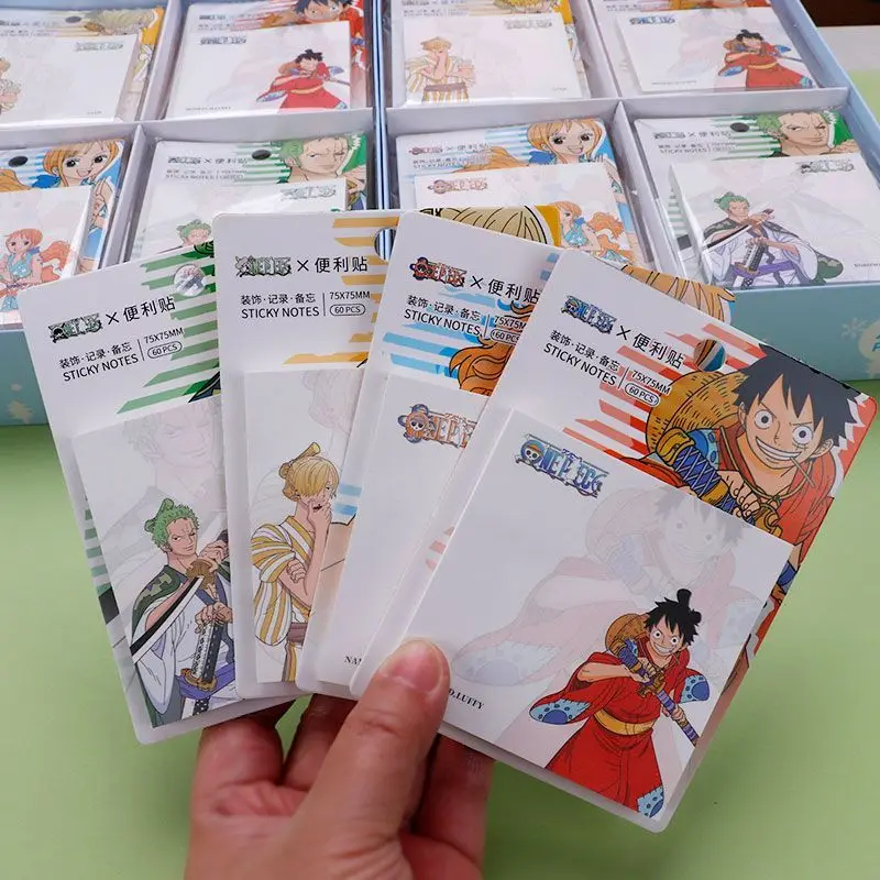 One Piece Cartoon Post-it Notes Animation Peripheral Cute Note Paper Marker Paper Tearable Sticky Note Memo Wholesale