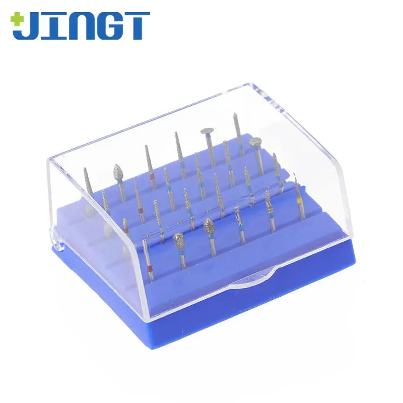 Dental 24-Hole Car Needle Box - Durable High-Speed Plastic Band Built Rack for Stable Bur High Speed Placement