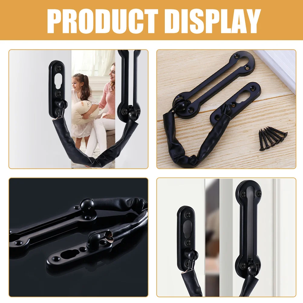 Stainless Steel Latch Durable Security Hotel Home Office Use Thick Easy Install Front Safety Window Indoor Securitylatch Chain
