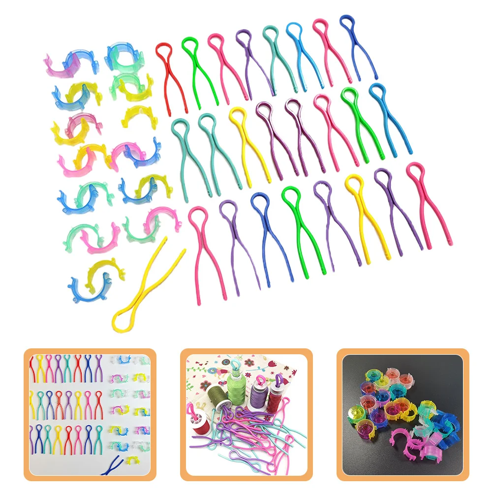 

1Set Bobbin Holder Plastic Sewing Thread Clips Fixed Clips for Thread Spool Organizer Sewing Accessories Plastic Bobbin Holders